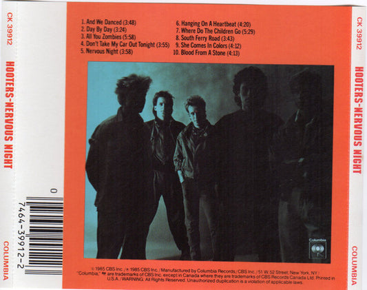 The Hooters : Nervous Night (CD, Album, RE, Pit)