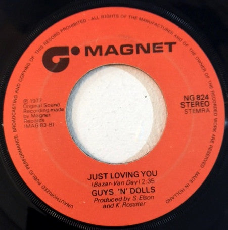 Guys 'n Dolls : You're My World (7", Single)