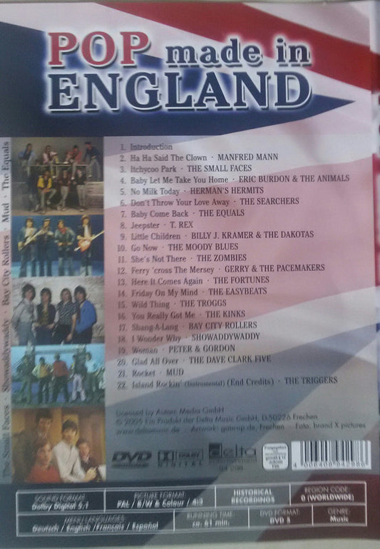 Various : POP - Made In England (DVD-V, Comp, PAL, Dol)