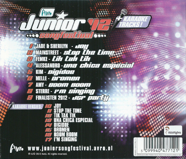 Various : Junior Songfestival '12 (CD, Album)