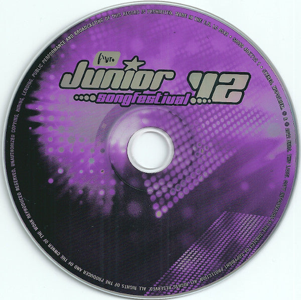 Various : Junior Songfestival '12 (CD, Album)