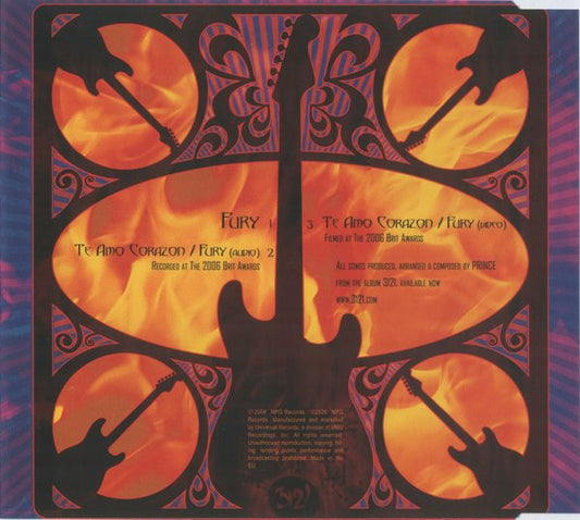 Prince : Fury (CD, Single, Enh)