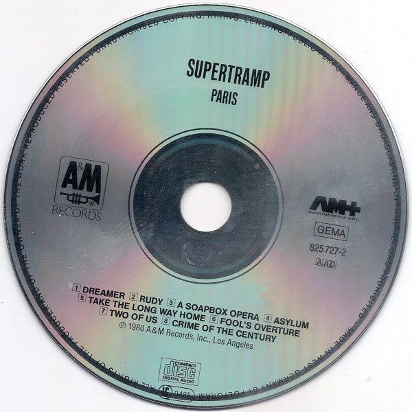 Supertramp : Paris (2xCD, Album, RE, PDO)