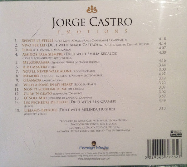 Jorge Castro (4) : Emotions (CD, Album)