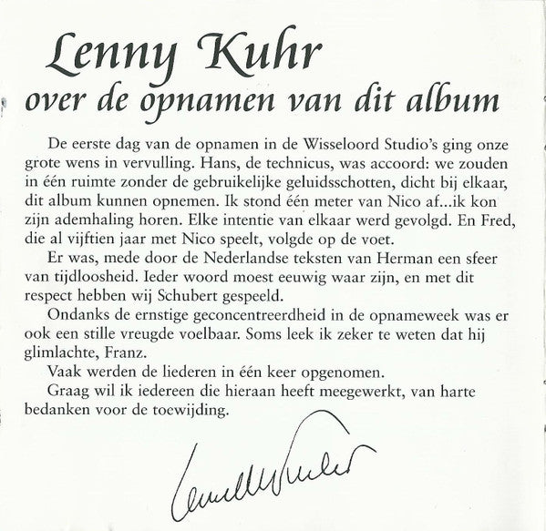 Lenny Kuhr : Stemmen In De Nacht (CD, Album)