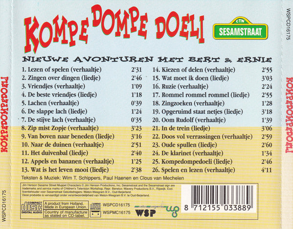 Bert & Ernie : Kompe Dompe Doeli - Nieuwe Avonturen Met Bert & Ernie (CD, Album)