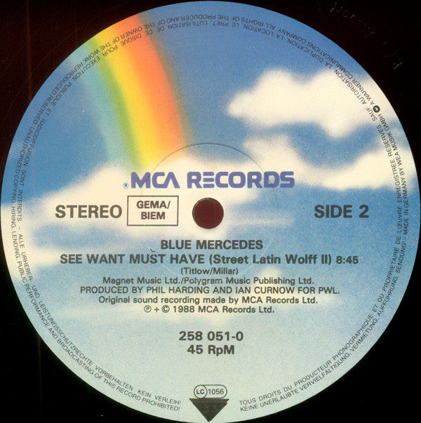 Blue Mercedes : See Want Must Have (12", Single)