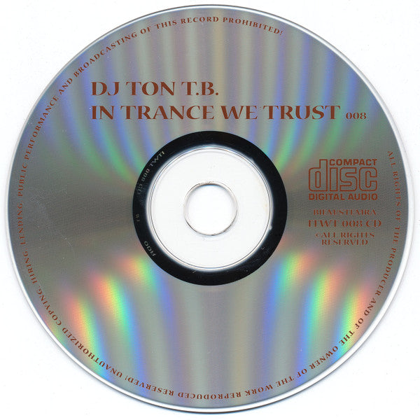 DJ Ton T.B. : In Trance We Trust 008 (CD, Mixed)