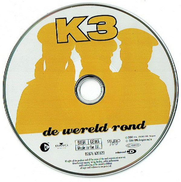 K3 : De Wereld Rond (CD, Album, Enh)
