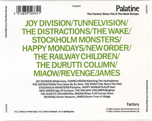 Various : Palatine - The Factory Story / Vol. 3 / 1979-1989 / The Beat Groups (CD, Comp)