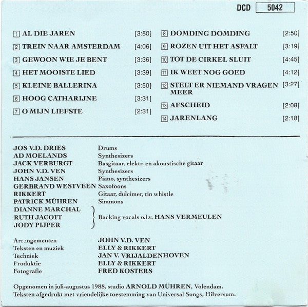 Elly & Rikkert : Jarenlang (CD, Album)