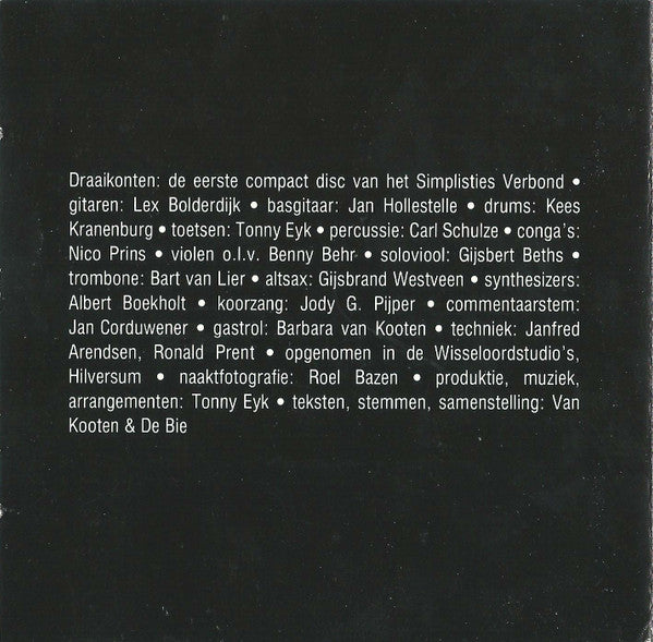 Van Kooten & De Bie : Draaikonten (CD, Album)