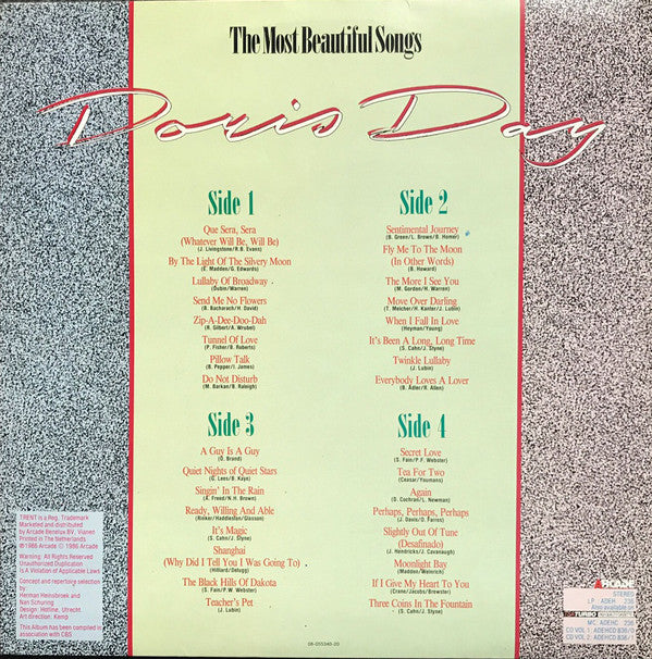 Doris Day : The Most Beautiful Songs (2xLP, Comp)