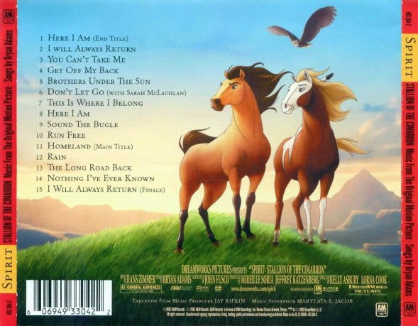 Bryan Adams / Hans Zimmer : Spirit: Stallion Of The Cimarron (Music From The Original Motion Picture) (CD, Album)