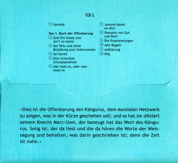 Marc-Uwe Kling : Die Känguru-Offenbarung (6xCD)
