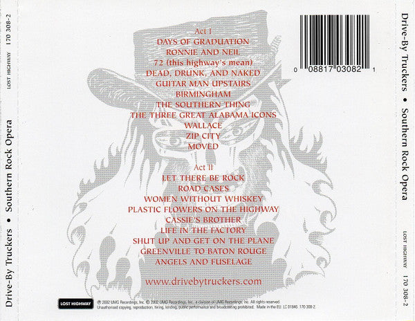 Drive-By Truckers : Southern Rock Opera (2xCD, Album)