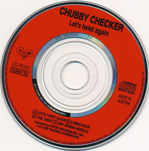 Chubby Checker : Let's Twist Again (CD, Mini, Single, Smplr)