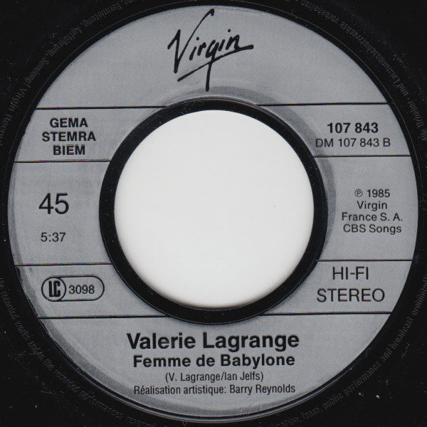 Valérie Lagrange : Animal Sauvage (7", Single)