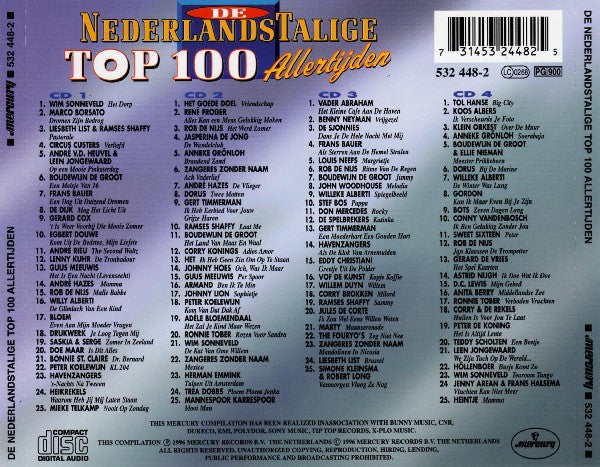 Various : De Nederlandstalige Top 100 Allertijden (4xCD, Comp)
