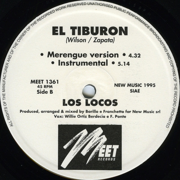 Los Locos : El Tiburon (12")