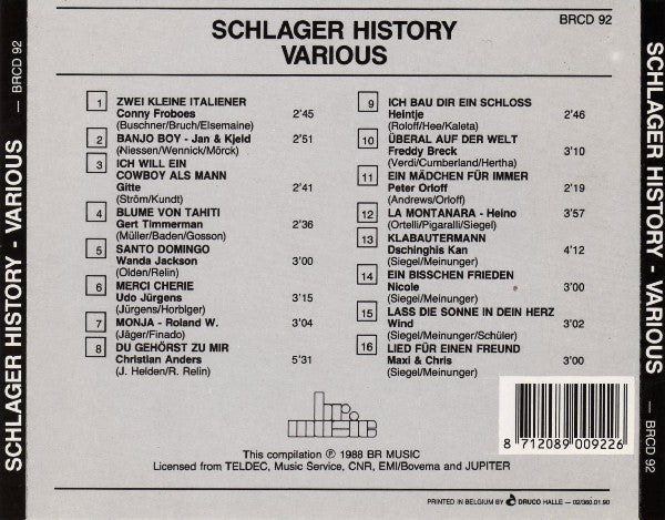 Various : Schlager History (CD, Comp)
