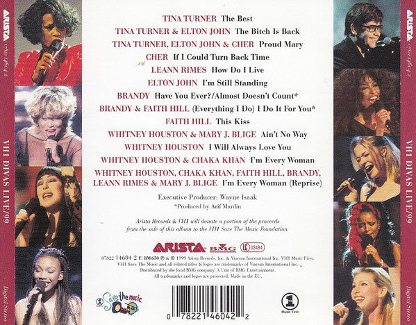 Various : VH1 Divas Live/99 (CD, Album)