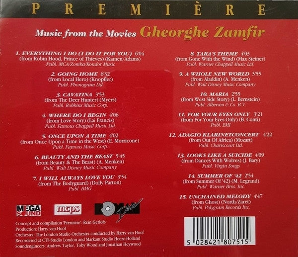 Gheorghe Zamfir : Music From Movies (CD, Album)