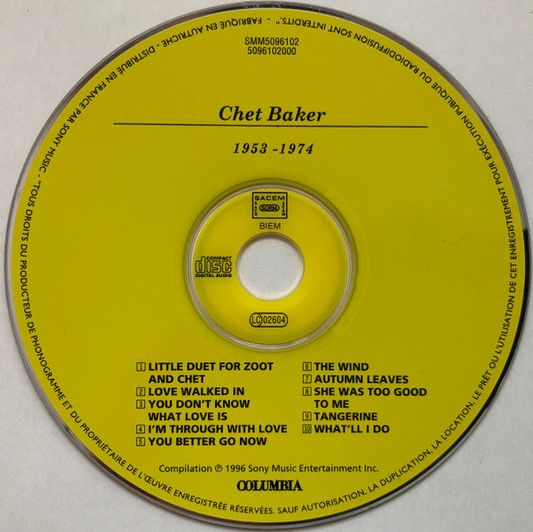 Chet Baker : 1953-1974 (CD, Comp, Dig)