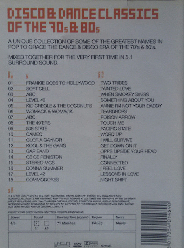 various : Disco Dance Classics Of The 70s & 80s (DVD-V, Comp, Dol)