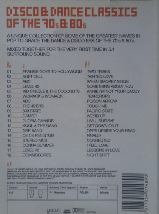 various : Disco Dance Classics Of The 70s & 80s (DVD-V, Comp, Dol)