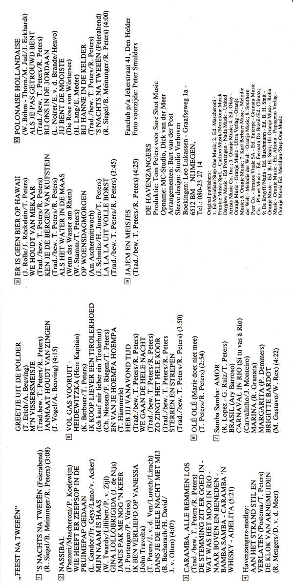 De Havenzangers : Feest Na Tweeën (CD, Album, RE)