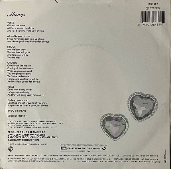 Atlantic Starr : Always (7", Single)