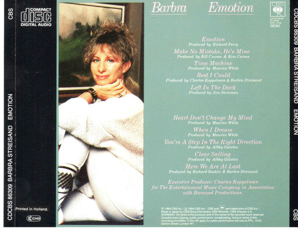 Barbra Streisand : Emotion (CD, Album, RE)