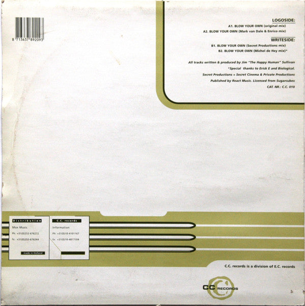 Happy Human : Blow Your Own (12")