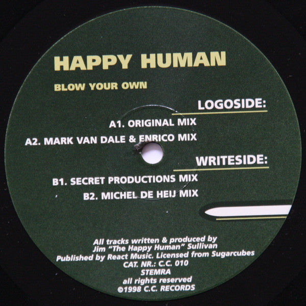 Happy Human : Blow Your Own (12")