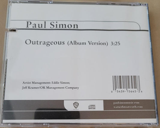 Paul Simon : Outrageous (Album Version) (CD, Single, Promo)