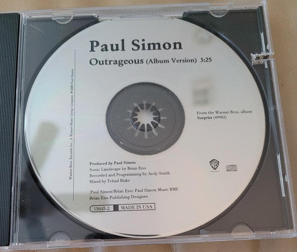 Paul Simon : Outrageous (Album Version) (CD, Single, Promo)