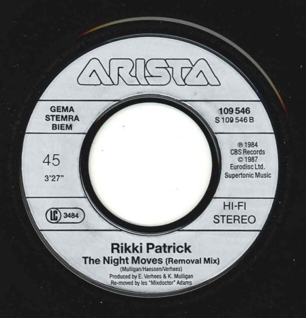Rikki Patrick : Night Moves (7", Single)