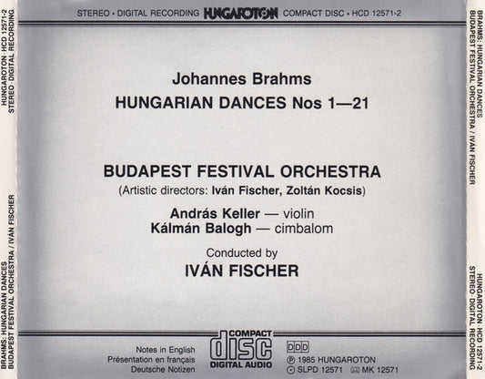 Johannes Brahms - Budapest Festival Orchestra / Ivan Fischer : Hungarian Dances (CD)