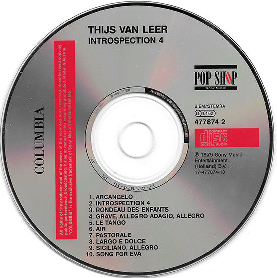 Thijs van Leer : Introspection 4 (CD, Album, RE)