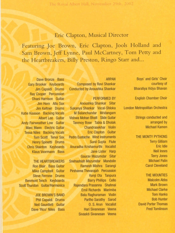 Various : Concert For George (2xDVD-V, PAL, DTS)