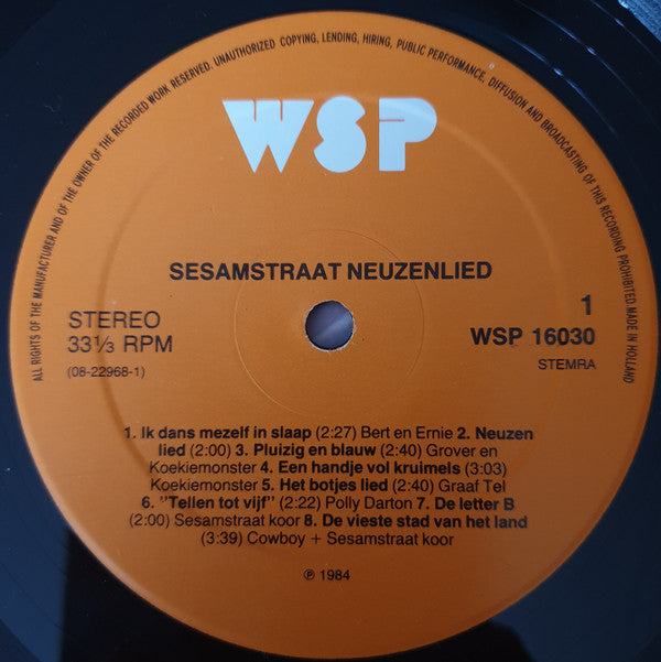 Sesamstraat : Neuzenlied ... En Andere Hits Uit Sesamstraat! (LP, Comp)