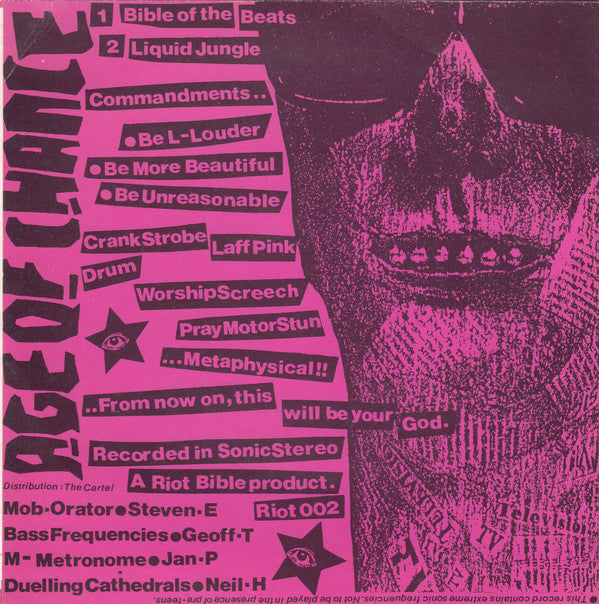 Age Of Chance : Bible Of The Beats (7", Single)