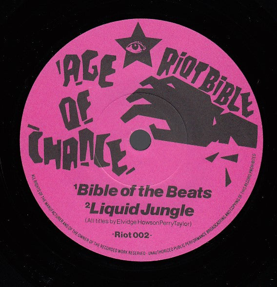 Age Of Chance : Bible Of The Beats (7", Single)