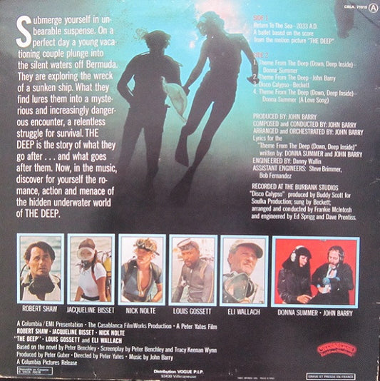 John Barry : The Deep (Music From The Original Motion Picture Soundtrack) (LP, Album)