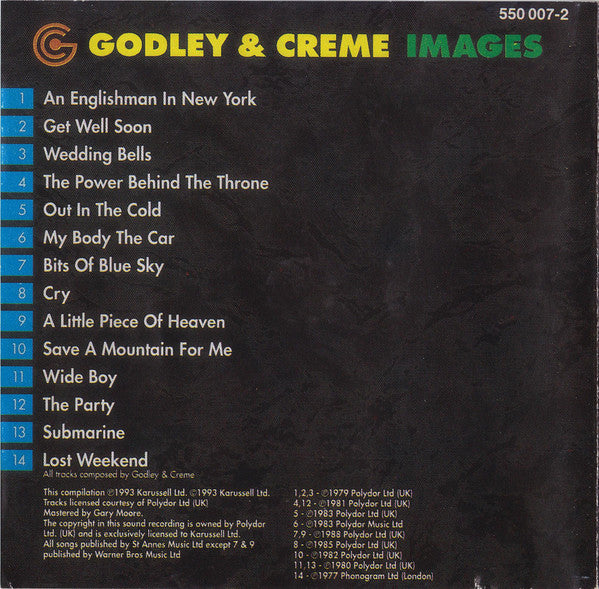 Godley & Creme : Images (CD, Comp)