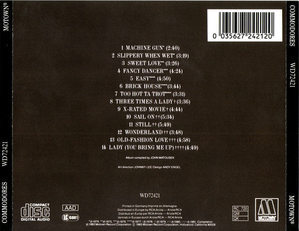Commodores : 14 Greatest Hits (CD, Comp, RE)