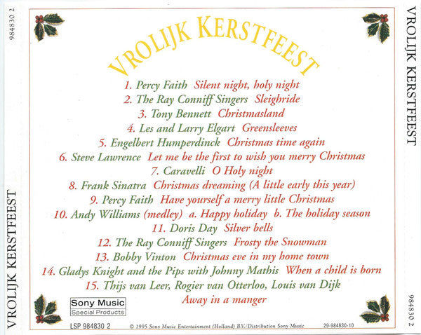 Various : Vrolijk Kerstfeest (CD, Comp)