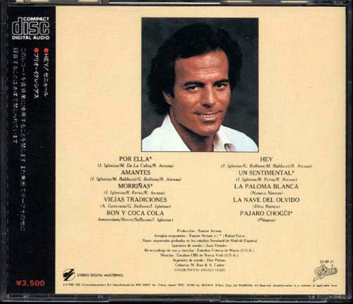 Julio Iglesias : Hey! (CD, Album)
