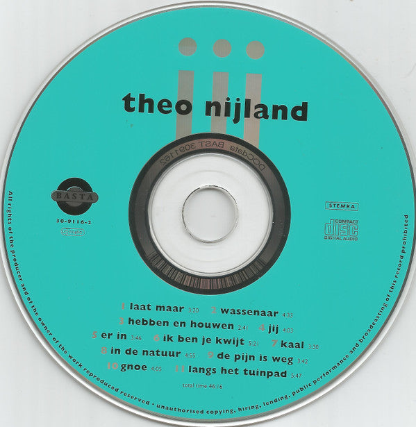 Theo Nijland : Jij (CD, Album)